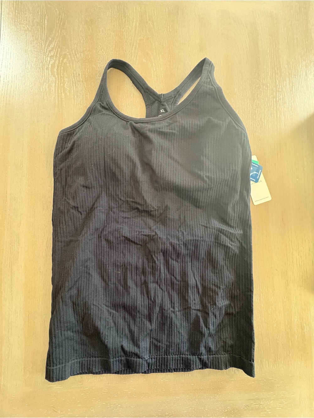 Ribbed Black Racerback Tank Top – Women's Comfort Layering